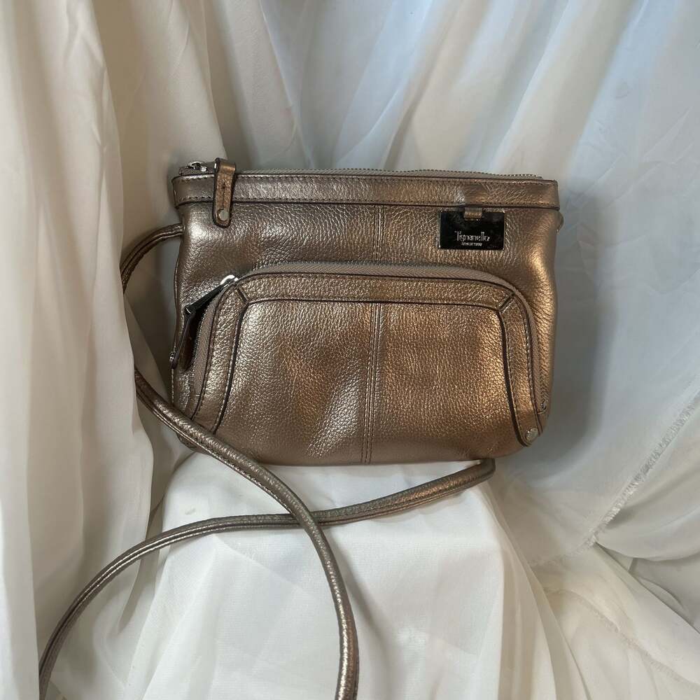 Tignanello Leather Crossbody Bag Organizer